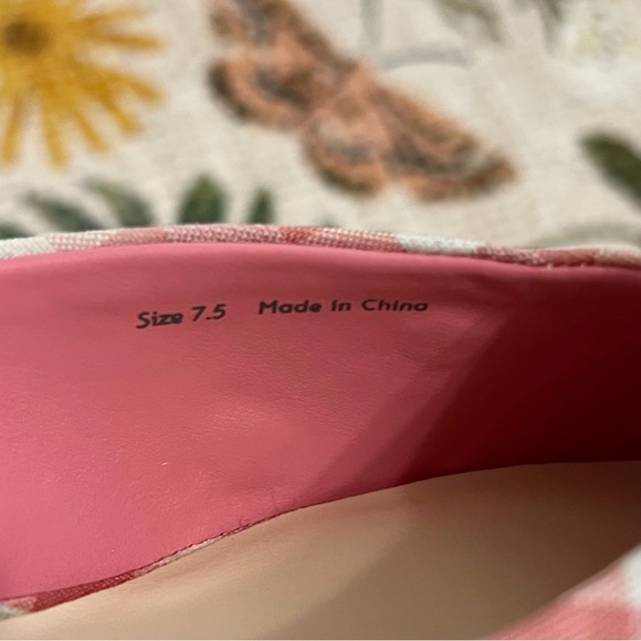 NWT For Love And Lemons X Dolce Vita Lilou Mule in Pink Chalk Gingham Mule - Picture 10 of 11